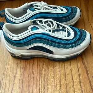 Nike Air Max 97 Blue and White Sneakers